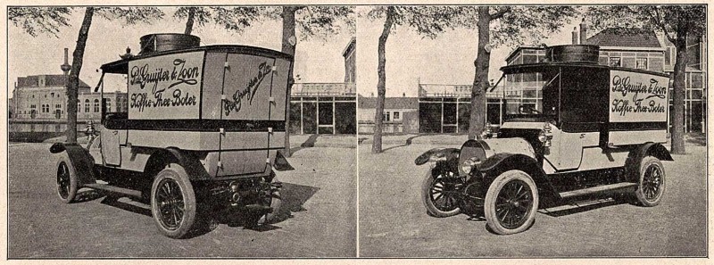 Spyker bestelwagen van De Gruyter (bron: De auto, 13 juni 1912)